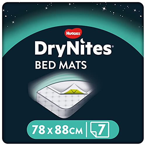 Huggies DryNites Disposable Bed Mats, Mattress Protector - 7 Mats Total