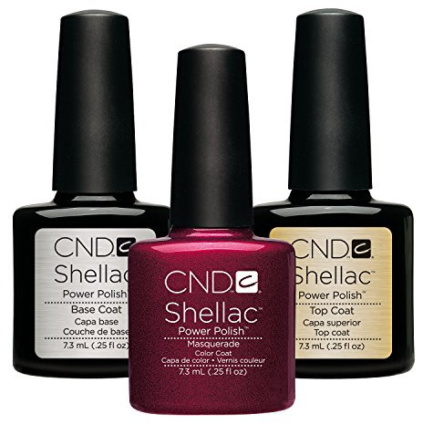 CND Original Shellac Masquerade Plus Base Coat Plus Top Coat 7.3 ml 1er Set 1 x 22 ml