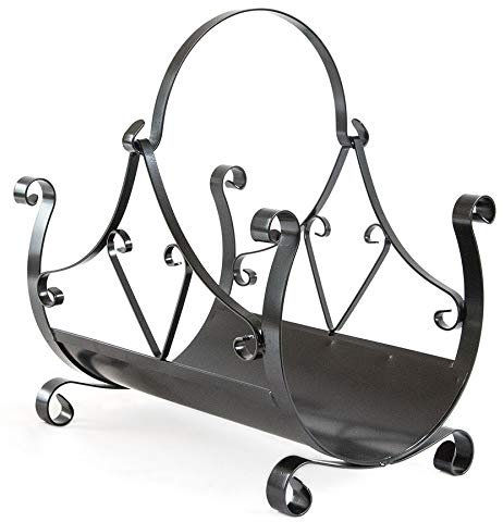 BASKET - WROUGHT IRON WOOD HOLDER