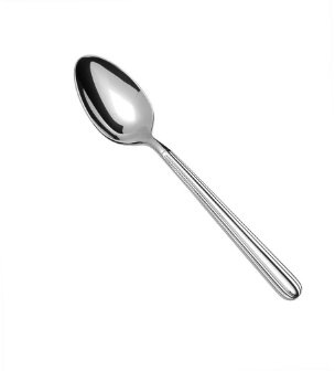 Fortessa Metropolitan 18/10 Stainless Steel Flatware Espresso Spoon, Set of 12,Silver