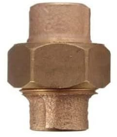 Cornat Löt-Verschraubung, 2 Muffen, konisch dichtend, A 15 mm, 1 Stück, rotguss, T534015