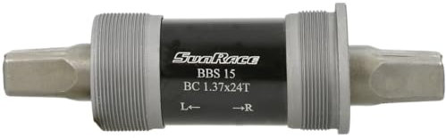 SunRace Bbs15 Tretlager, Schwarz, 122mm