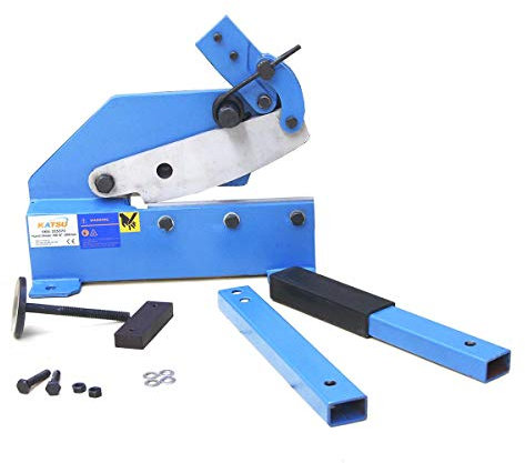 KATSU Cortadora de Cizalla de Metal Manual 200mm, Placa de Industrial Tijeras de Corte de Chapa de Acero Plano Corte Preciso Herramienta de Reparación de Automóvil Taller