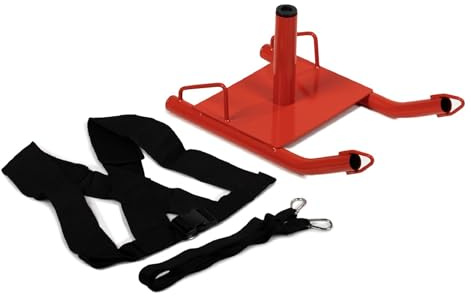 Titan Fitness Power Speed Sled with Deluxe Harness, Rated 150 LB, Push, Pull, or Drag Sled for Speed Training and Agility
