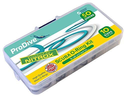 ProDive Dykning Viton O-Ring Kit 10 storlekar 50 st komplett set O-ringar