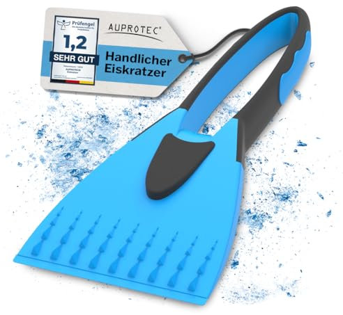 Grattoir à glace Auprotec - Grattoir à glace 2K avec poignée souple antidérapante intégrée - Bleu