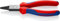 KNIPEX Rundzange mit Comfort-Griffen schwarz atramentiert 160 mm, 22 02 160