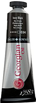 Daler-Rowney Georgian Oils Colour 38 ml - Ivory Black