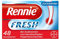 Rennie Fresh - zuckerfreie Kautabletten zur Behandlung von Sodbrennen und säurebedingten Magenbeschwerden - auch für Schwangere geeignet - 1 x 48 Kautabletten