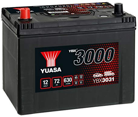 Yuasa YBX3031 12V 72Ah 600CCA Sealed Maintenance Free High Performance Car Battery