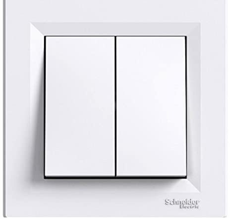 Schneider Electric SC5EPH0603121 Double interrupteurs ou va-vient encastrable complet asfora