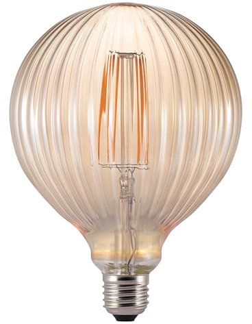 Nordlux Avra Filament Glühbirne aus bernsteinfarbenem Glas – Homeware Indoor Outdoor Living Lighting Decor – E27 LED 2200 Kelvin Warm 200 Lumen 2 Watt Nicht Dimmbar
