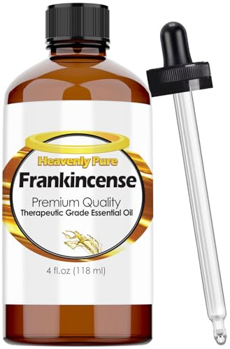 Heavenly Pure Frankincense Essential Oil - Pure & Natural Frankincense Aroma Therapeutic Grade Essential Oil (Huge 4 OZ - Bulk Size)