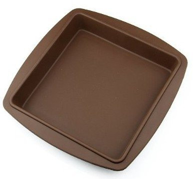 Allforhome Grand moule à gâteau carré en silicone