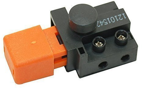 Qualtex On & Off Push-Button Switch, 8A 240V, Compatible with Flymo Lawnmowers