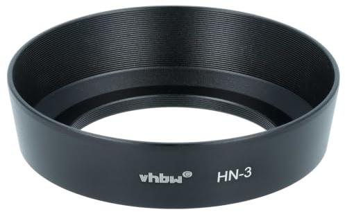 vhbw motljusskydd kompatibel med Nikon Nikkor AF 35 mm-80 mm f/4-5,6 D (ny) 52 mm objektiv svart, metall, rund