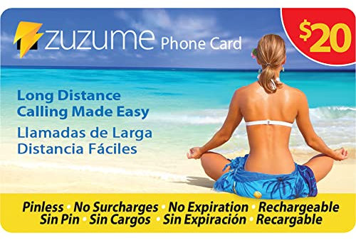 Zuzume Prepaid Phone Calling Cards for Cheap International Long Distance Calls. Choose 5,10,20, or 50 USD Values.