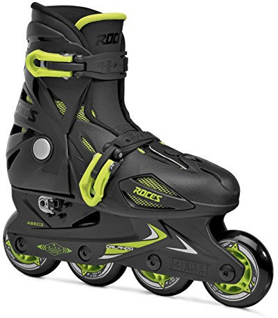 Roces Kinder Inline-skates Orlando 3, black-lime, 30-35, 400687