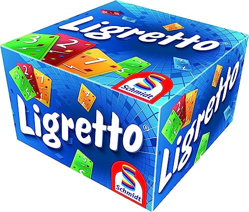 Schmidt Spiele 01107 Ligretto Bleu, Jeu de Cartes Tactique passionnant