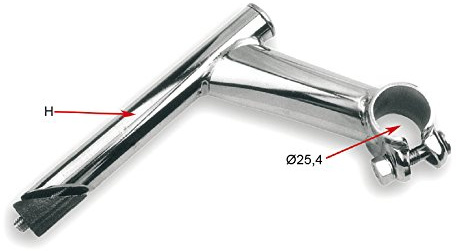 POTENCIA MANILLAR BTT ACERO. NEGRO. 21,1, V PARTS POTENCIAS PARA BICI BICICLETA RESISTENTE DURADERO CALIDAD ALTA