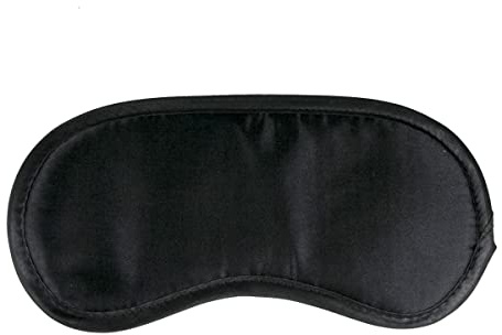 EasyToys Fetish Collection - Schwarze Satin Augenmaske - Verwenden Sie es zum Schlafen oder für eine aufregende Erfahrung - Satin Augenmaske