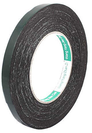sourcing map 1 Stück 10M Länge 10mm x 1mm Doppelseitig Selbstklebend Schockfest Anti-Rausch-Schaumband
