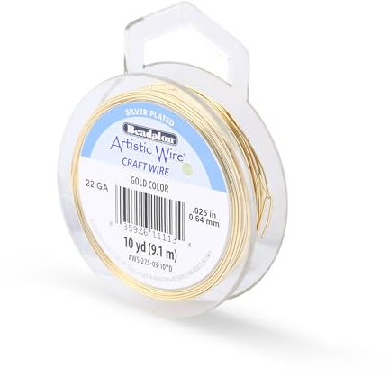 Beadalon 10-Yards Artistic 22-Gauge Wire, Gold