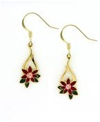 Art Nouveau Floral Earrings