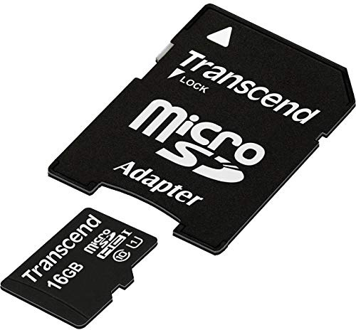 Transcend Carte mem.Flash 16Go UHS+Adapt