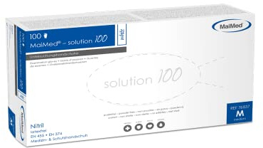 Maimed Nitril Handschuh weiß unsteril puderfrei mikrogeraute Fingerspitzen (xl)