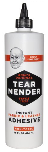 Tear Mender Instant Fabric And Leather Adhesive, 16 Oz Bottle, Tg-16