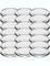 48 Twist-Off-Deckel Verschlüsse Ersatzdeckel Deckel für Sturzgläser Einmachgläser To 66 Passend für 70/125 / 167 ml (Silber)