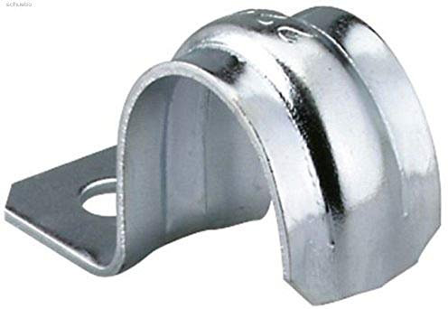 fischer | BSM-18mm de una pata grapas metalicas abrazaderas para tubos de agua, manguera o cable coaxial pared (50 unidades)