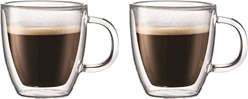 Bodum BISTRO 2-teiliges (Doppelwandig, Isoliert, Spülmaschinengeeignet, 0,15 liters) transparent