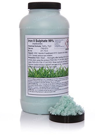 1kg Iron Sulphate heptahydrate 99%★pure Moss killer★LAWN FERTILISER★LAWN GREEN★Make sure to checkout with minerals-water to get what's on the picture★