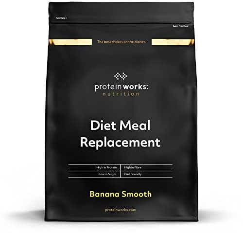 Protein Works - Substitut De Repas Diététique | Shake Repas 250 Calories | Perte de poids | Healthy diet | 7 Servings | Banane Onctueuse | 500g
