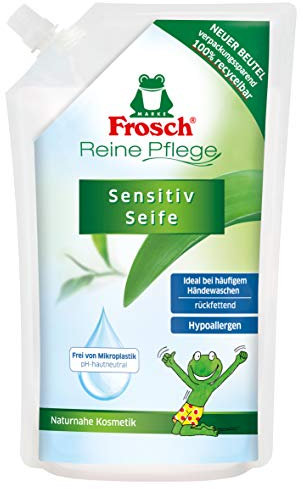 Frosch Kinder Pflegeseife Nachfüllbeutel, farblos, 6er Pack (6 x 500 ml)