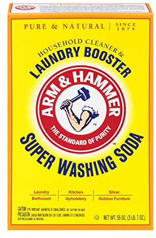 Arm & Hammer 2 Boxes (55oz ea) Super Washing Soda Detergent Booster & Household Cleaner