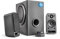 Wavemaster MX3+ BT 2.1 Lautsprecher System (50 Watt) mit Bluetooth-Streaming Aktiv-Boxen Nutzung für TV/Tablet/Smartphone/PC schwarz (66506) grau