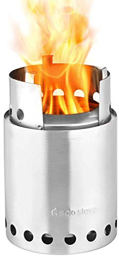 Solo Stove Titan Camping Stove Portable Stove for Backpacking and Outdoor Cooking Great Stainless Steel Camping Backpacking Stove Compact Wood Stove Design-No Batteries or Liquid Fuel Canisters Needed