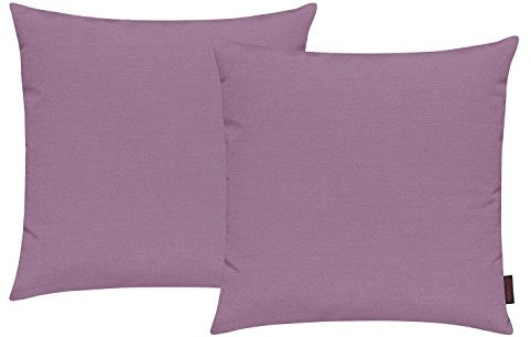 Magma Heimtex Fino Kissenhülle ca. 50 x 50 cm Farbe 090 mauve (2er Set)