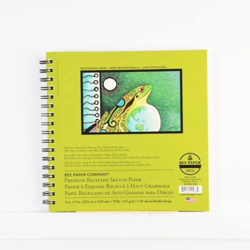 Bee Paper Recycled Sketch Pad, 11-Inch by 14-Inch (837S50-1114)
