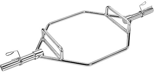 Bad Company Hexagon Hantelstange inkl. Verschlüssen für Kniebeugen, Kreuz- und Schulterheben als 30/31 mm oder 50/51 mm Variante I Max. Gewichtsbelastung von bis zu 350 kg (50/51 mm)