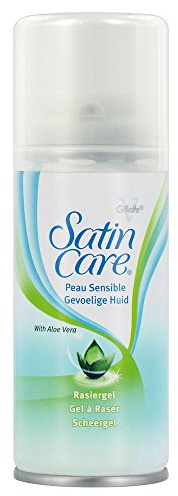 Gillette Satin Care Women's Shaving Gel, Sensitive Skin, 75 ml (Pack of 6)