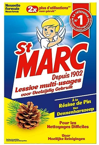 St Marc - Poudre Lessive multi usage résine de pin - 1.6kg