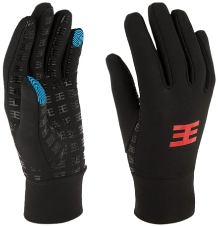 Defiance Black Lightweight Outdoor Gloves. Thermal and Waterproof Non Slip Grip Gloves with Touch Screen Finger Tips. Perfect for Winter Early Spring Or Fall Youth Aged 7-12 Years (Medium)