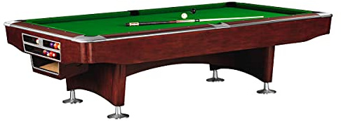 Billiard-Royal Billardtisch Pooltisch Modell Gladiator Mahagoni 9 ft. mit hochwertigem K-55 Bandengummi und freier Tuchwahl, Tuchfarbe:Yellow Green