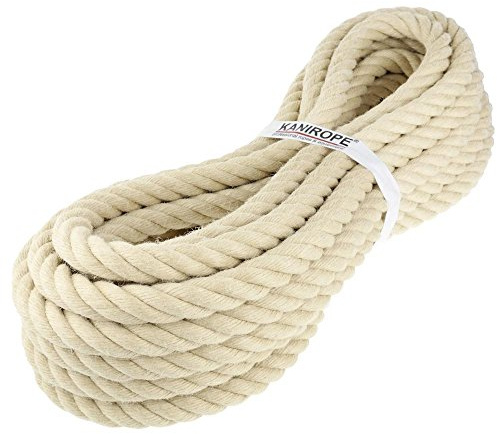 Corde Cordage en chanvre synthétique 40mm vente au mètre toronné Catégorie A (prix au mètre)