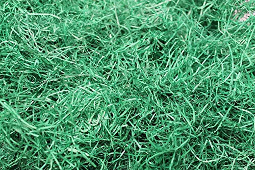 uniheu 2kg grün eingefärbte Holzwolle Ostergras Osterdeko Osterkorb Osternest