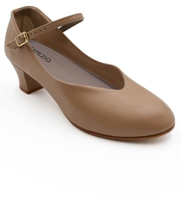 Capezio Women's Jr. Footlight Character Shoe,Caramel,7 M US